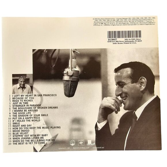 Tony Bennett Music CD The Essential Classic Hits San Francisco BMG 37551cd - Picture 2 of 2